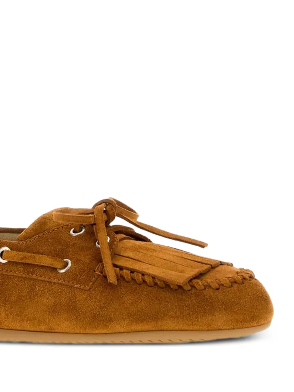 Miu fringed suede loafers Bruin