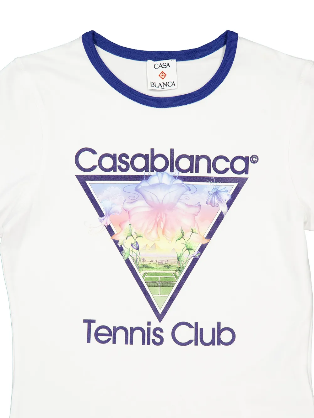 Casablanca Tennis Club Icon T-shirt met grafische print Wit