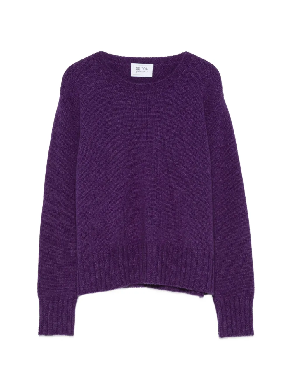 BeYou ribbed-knit crew-neck sweater
