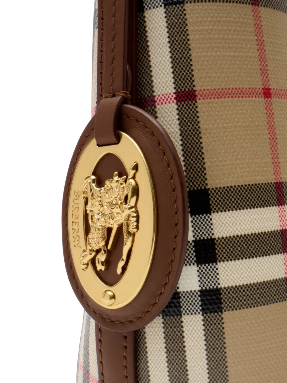Burberry Geruite kleine schoudertas Beige
