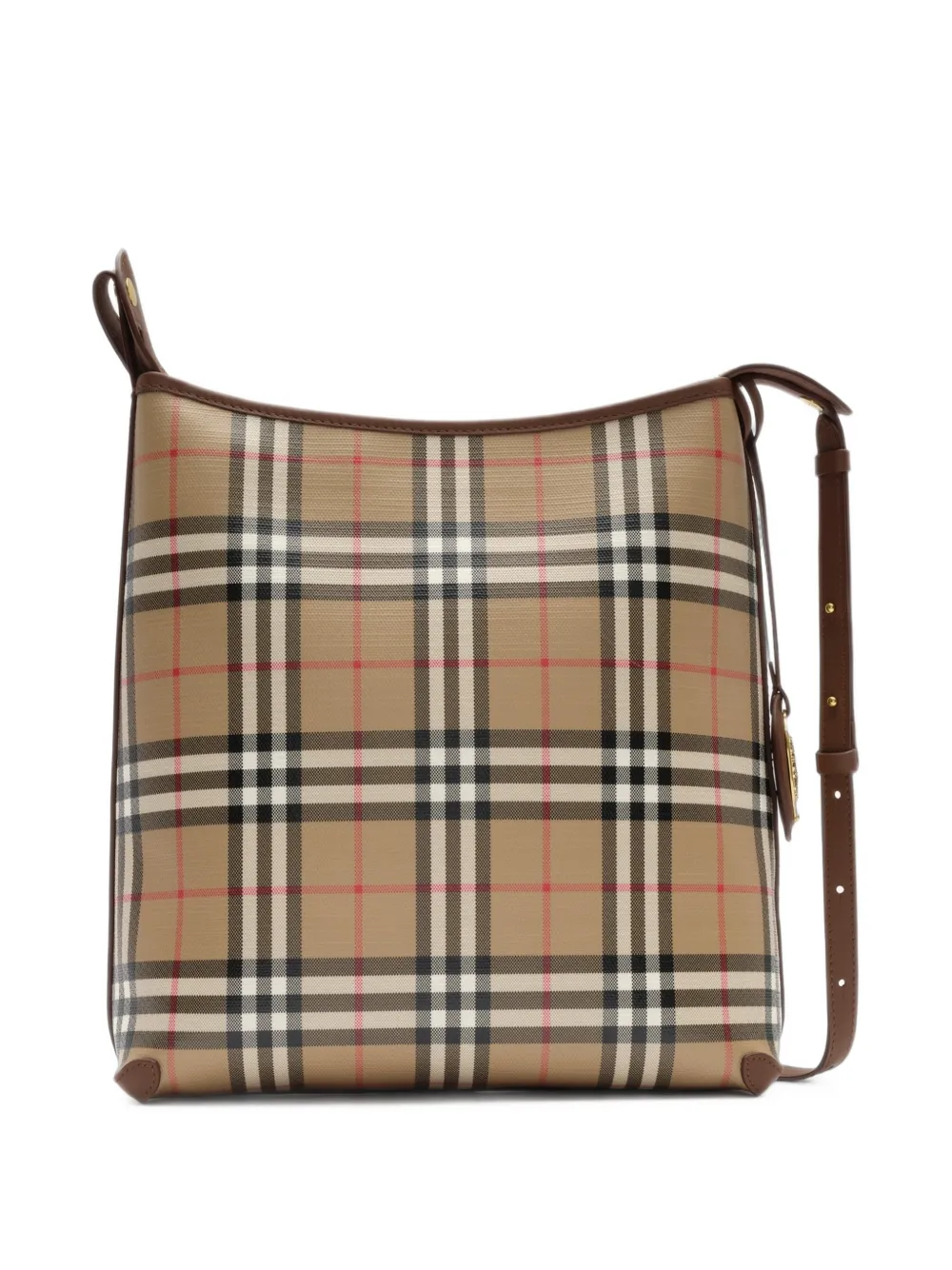 Burberry Geruite kleine schoudertas Beige