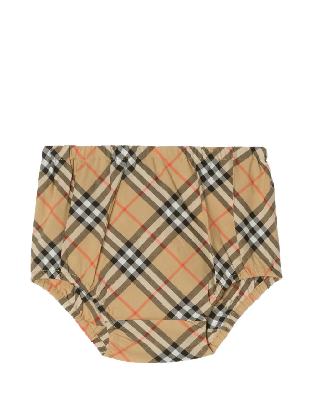 Burberry Kids House Check bijpassende broekset met strikdetail Wit
