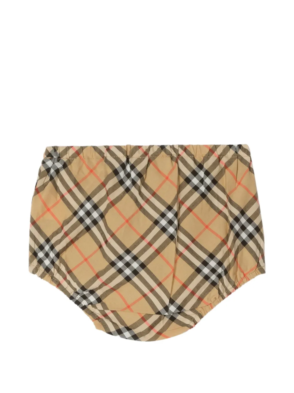 Burberry Kids House Check bijpassende broekset met strikdetail Wit