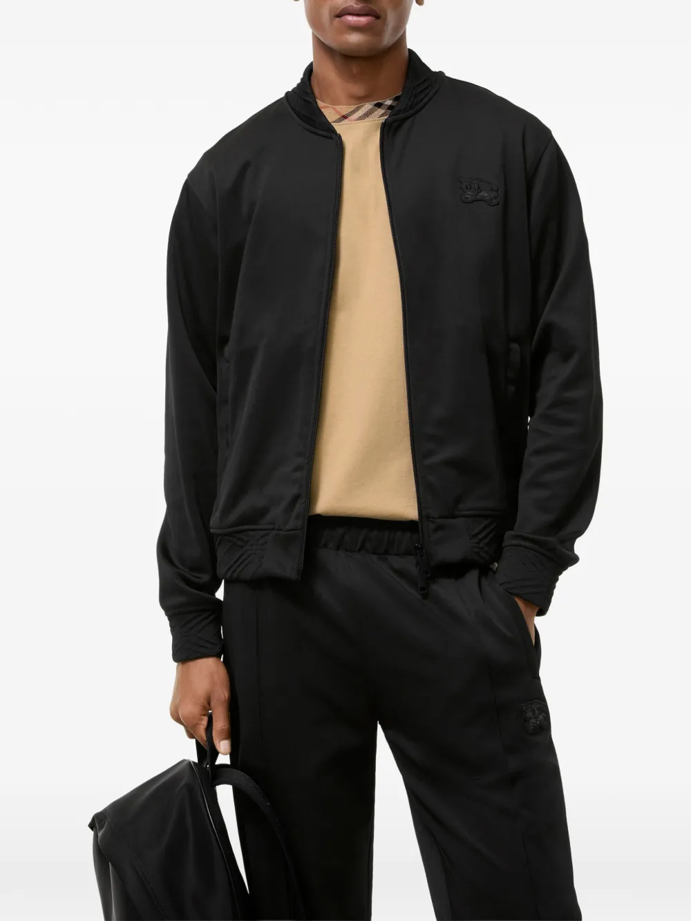 Burberry Trainingsjack van katoenblend Zwart