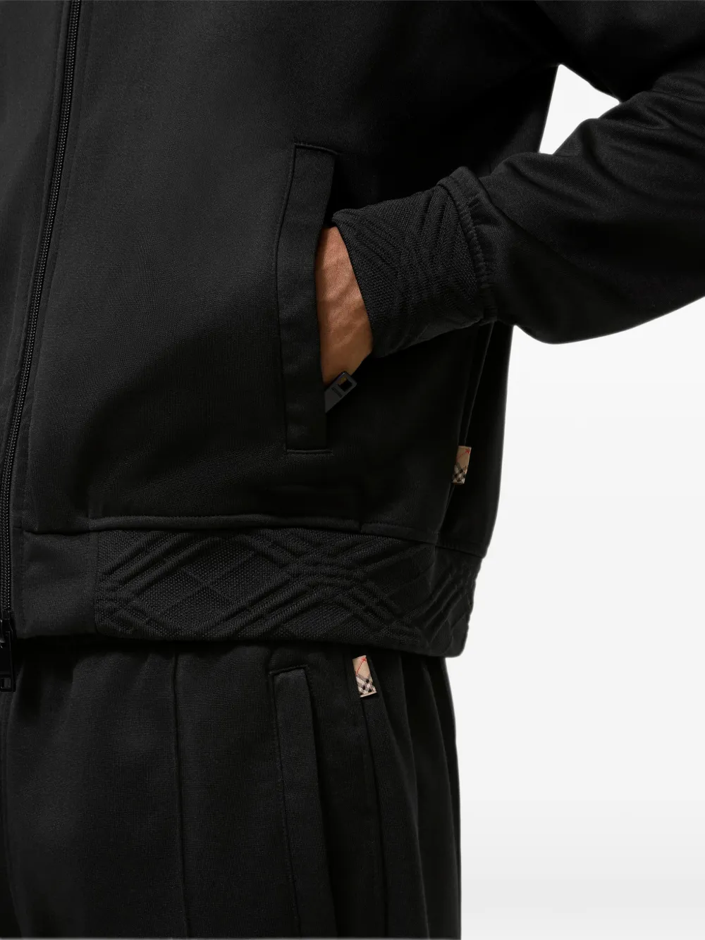 Burberry Trainingsjack van katoenblend Zwart
