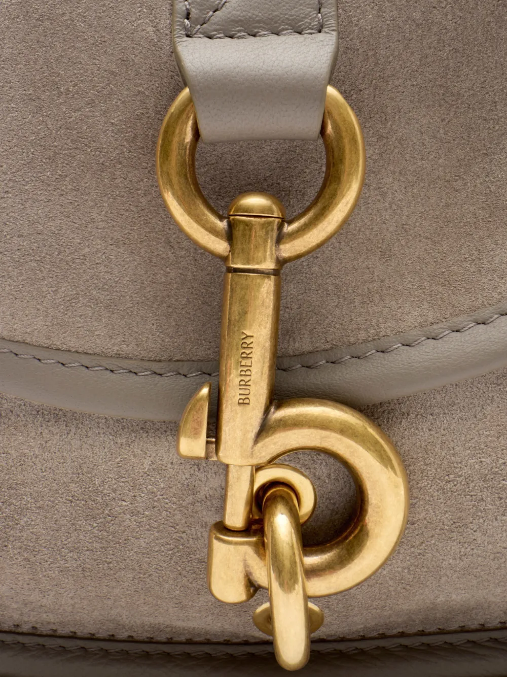 Burberry Kleine B Clip messengertas Grijs