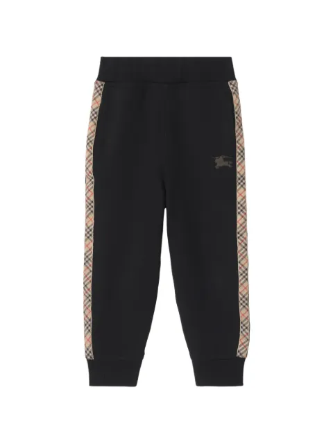Burberry Kids check-trim track pants