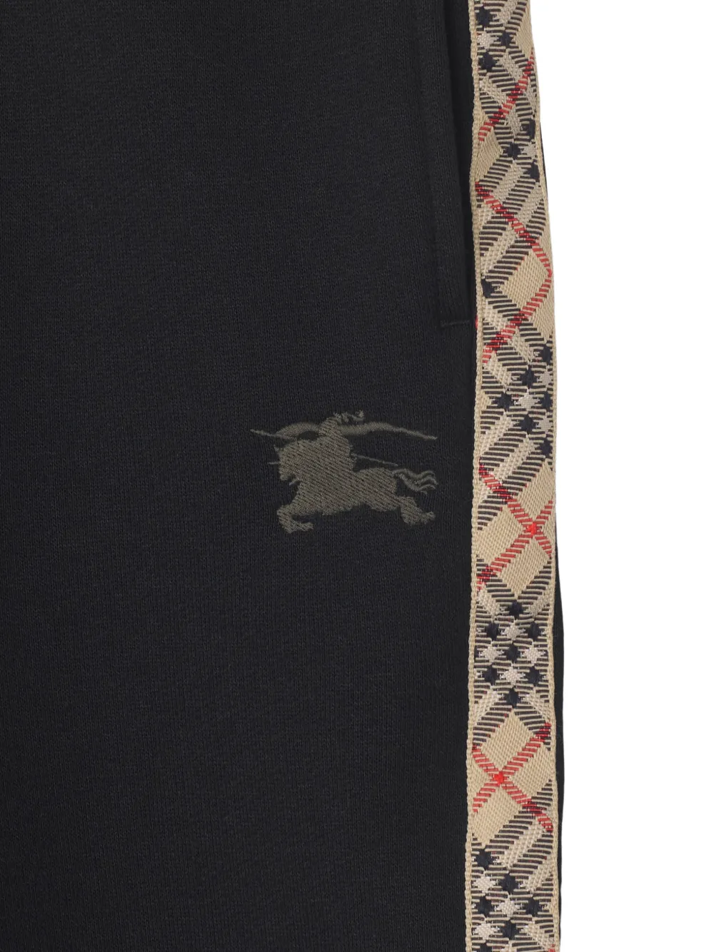 Burberry Kids Trainingsbroek met geruite afwerking Zwart