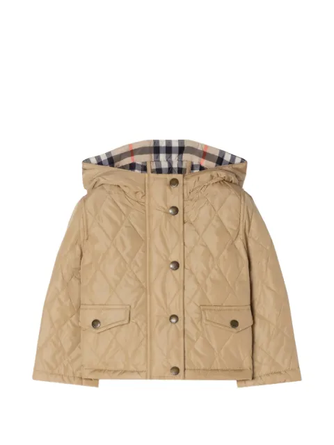 Burberry Kids House Check hooded parka