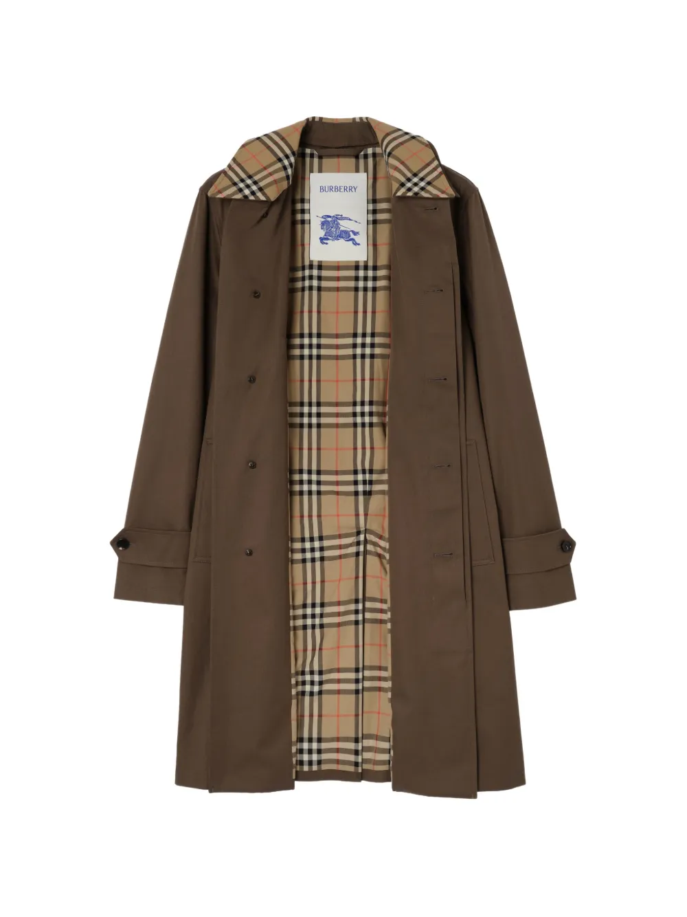 Burberry Gabardine jas Bruin