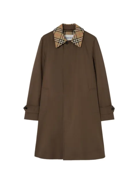 Burberry mid-length gabardine car coat