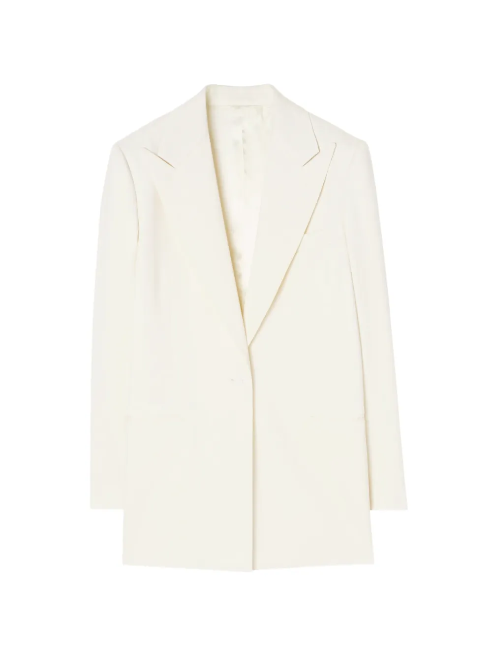 Burberry pinstriped wool tailored jacket - Bianco