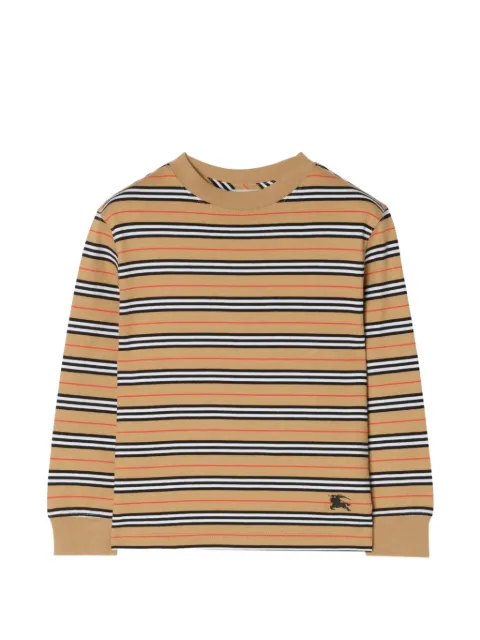 Burberry Kids EKD-print striped T-shirt