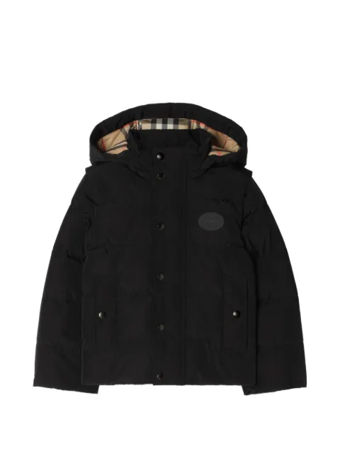 Burberry Kids detachable sleeve puffer jacket