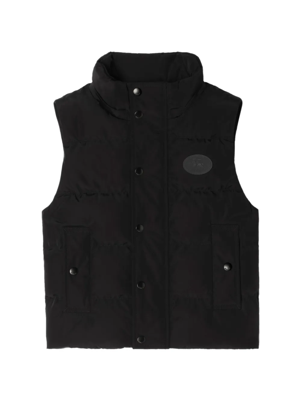 Burberry Kids Donsjack met afneembare mouwen Zwart