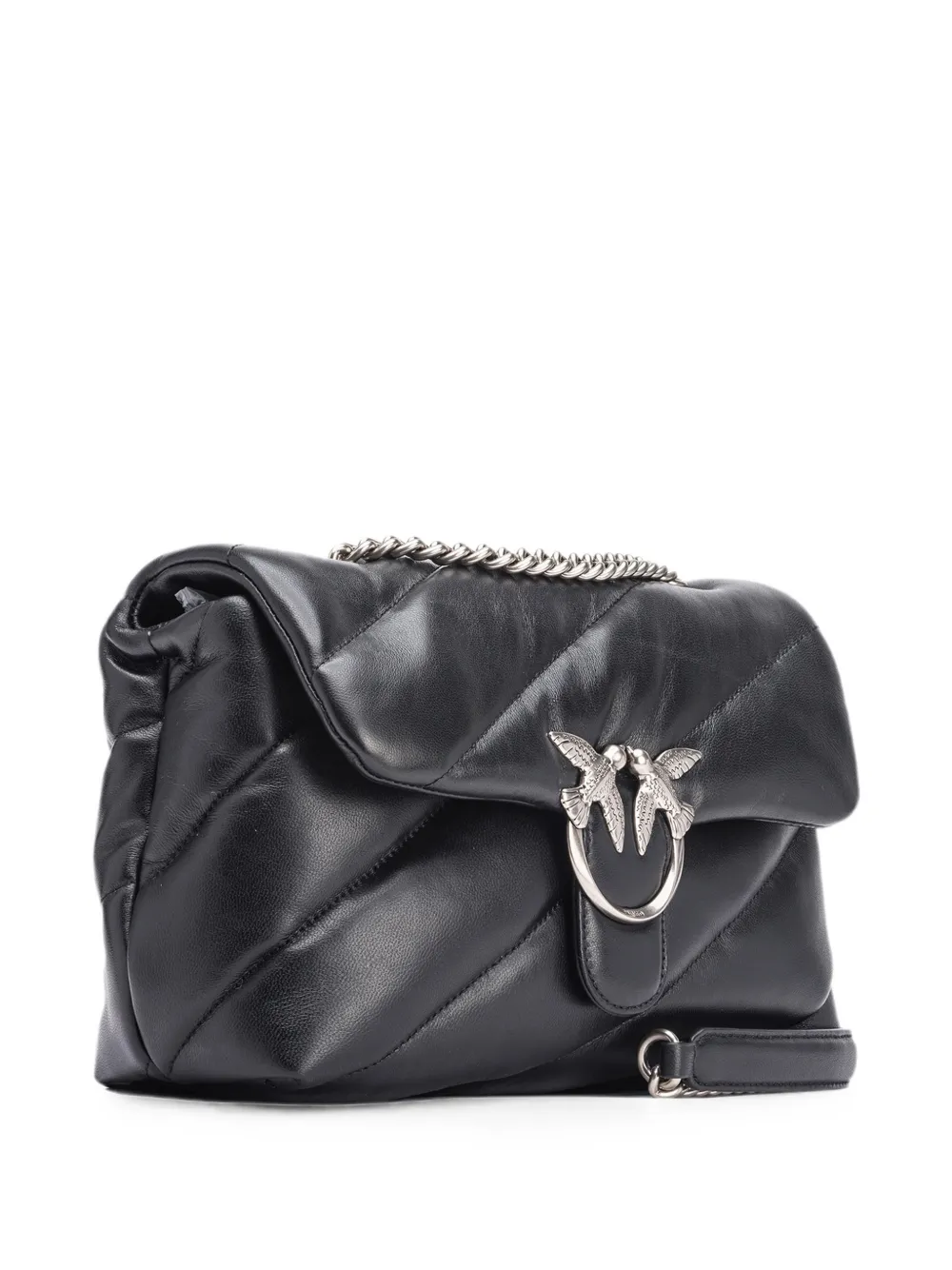 PINKO Love Puff Classic quilted shoulder bag Zwart