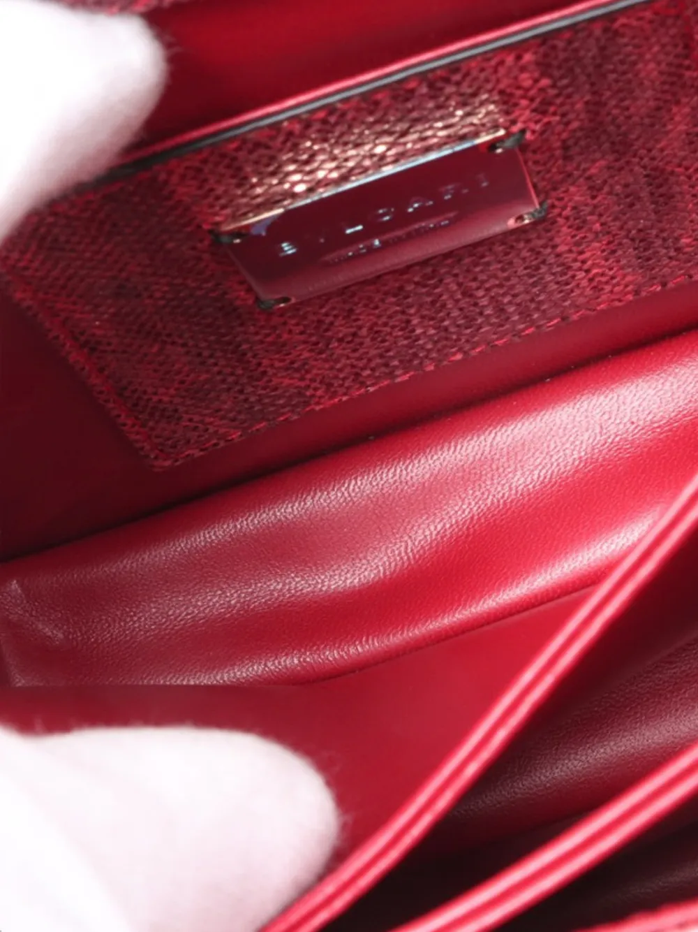 Bvlgari Pre-Owned 2010-2026 kleine Serpenti Forever Satchel-Tasche aus Kalbsleder mit Kettenriemen - Rosa