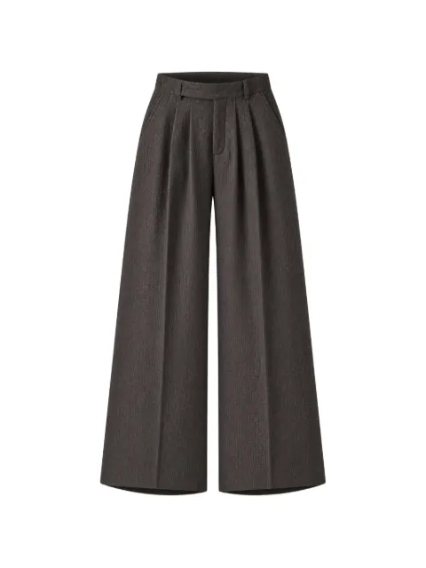 LE SULLY STUDIO pleated wide-leg trousers