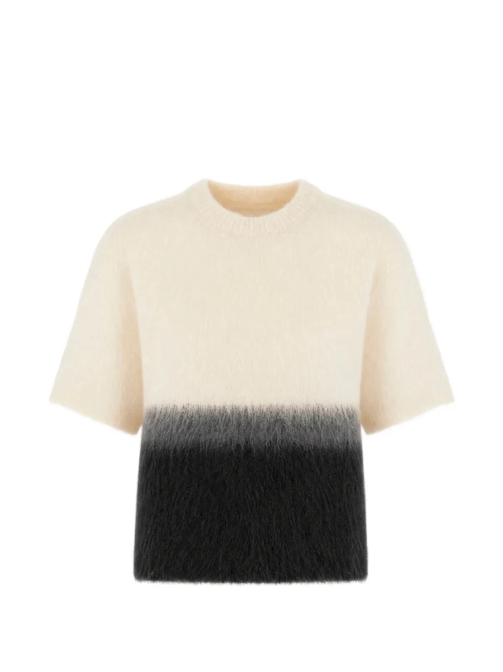 Antonelli gradient-effect short-sleeved sweater