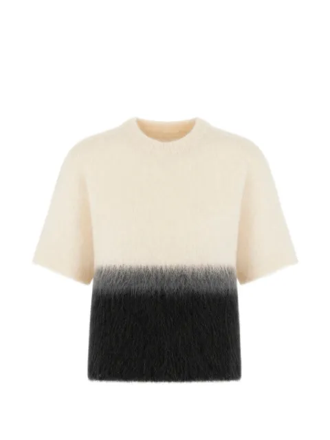 Antonelli gradient-effect short-sleeved sweater