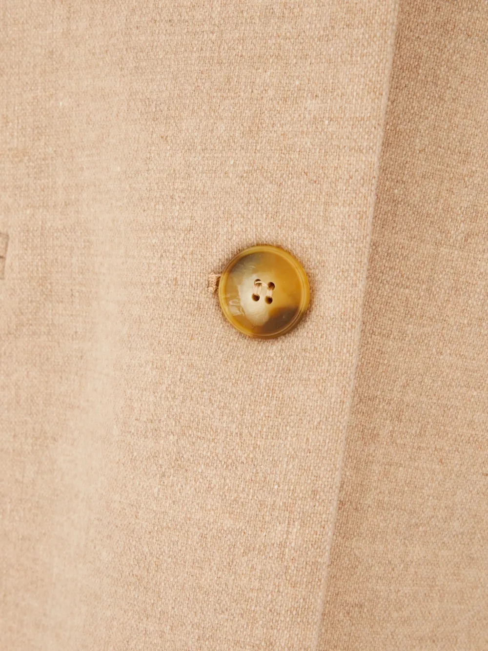 LE SULLY STUDIO Blazer met enkele rij knopen Beige