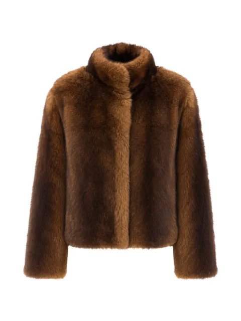Yves Salomon high-neck shearling jacket