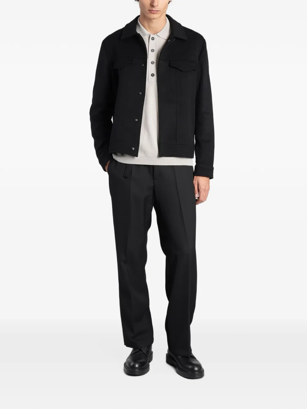 Costumein Dani Flap-pocket Jacket In Black