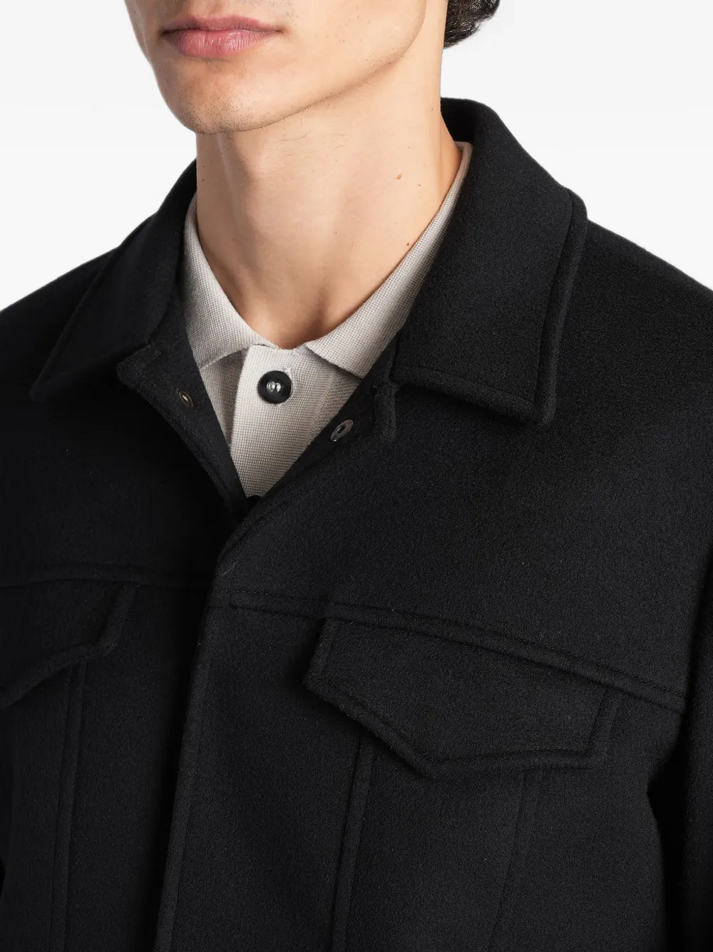 Costumein Dani flap-pocket jacket Zwart