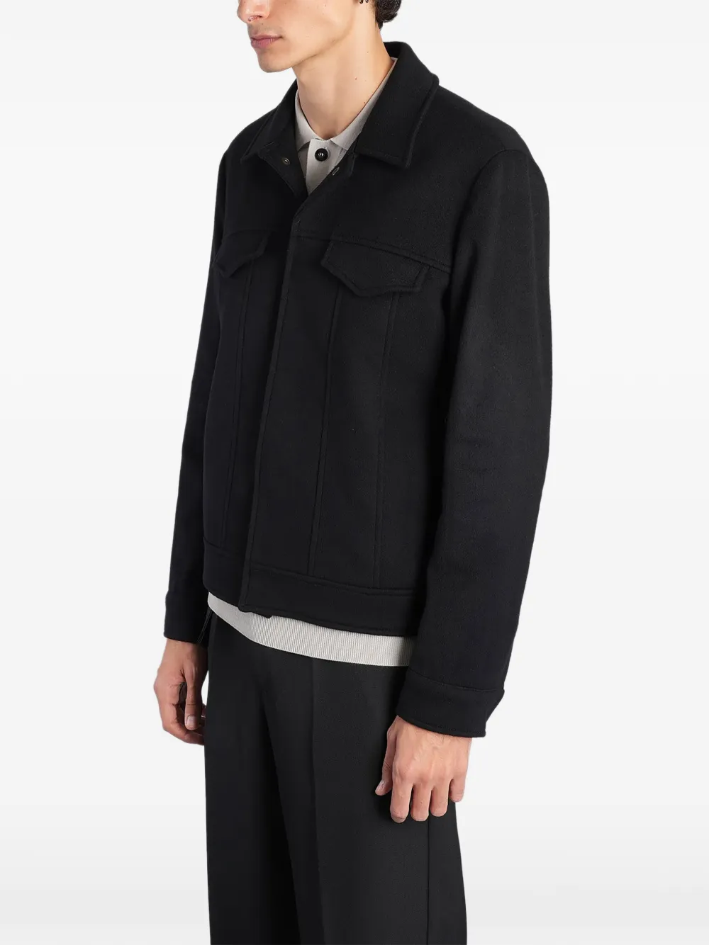 Costumein Dani flap-pocket jacket Zwart