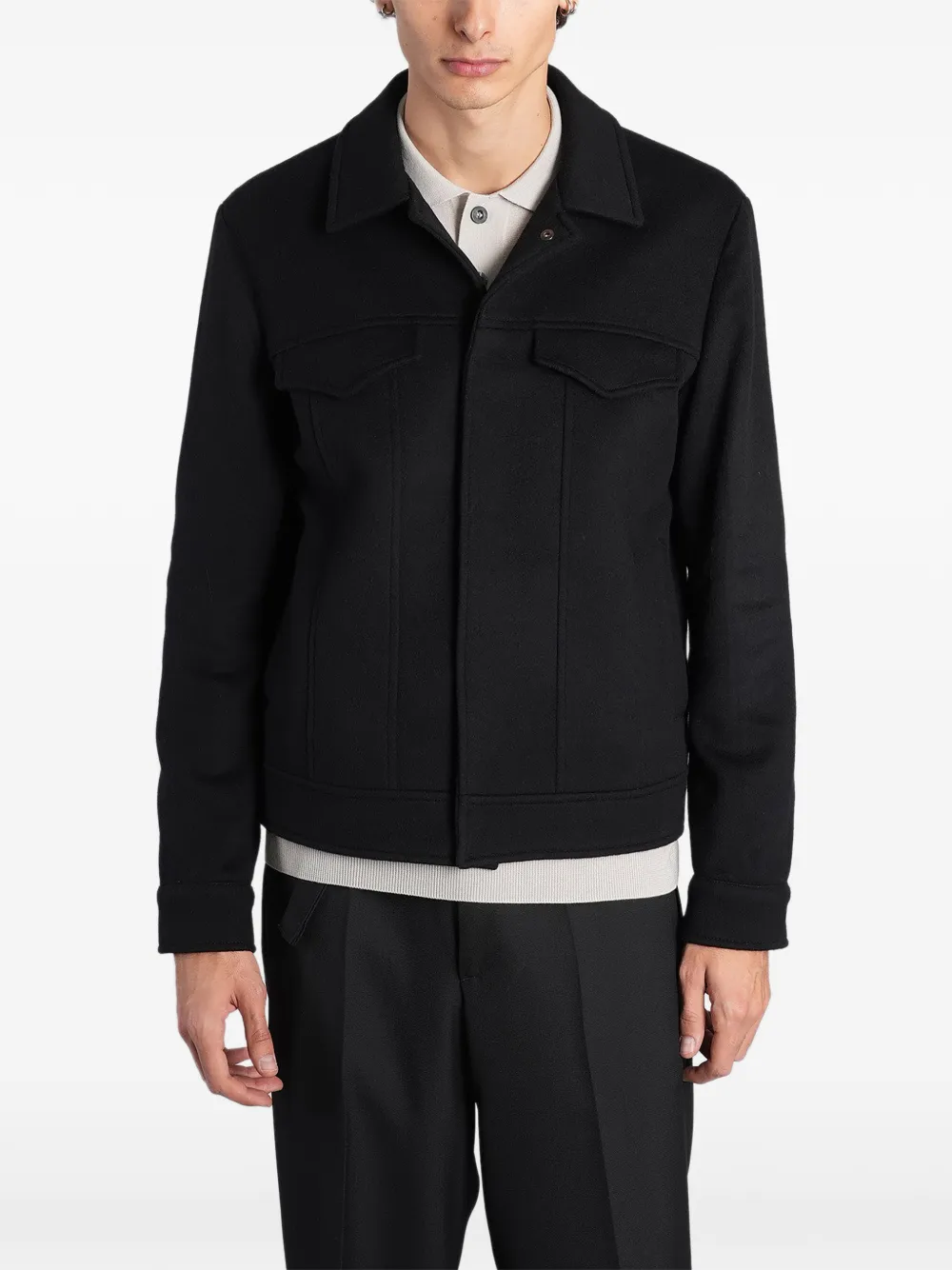 Costumein Dani flap-pocket jacket Zwart