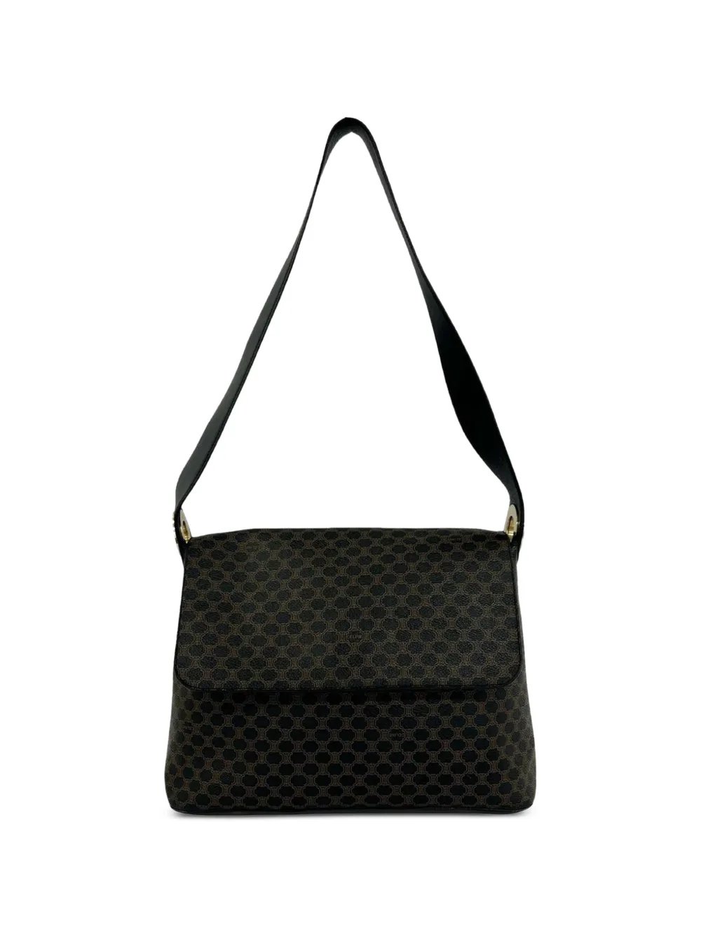 Celine Pre-Owned 1998 Macadam Coated Canvas shoulder bag - Marrone