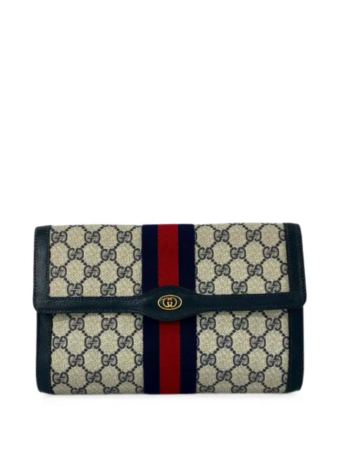 Gucci Pre-Owned 1980-1990 GG Supreme Web clutch bag