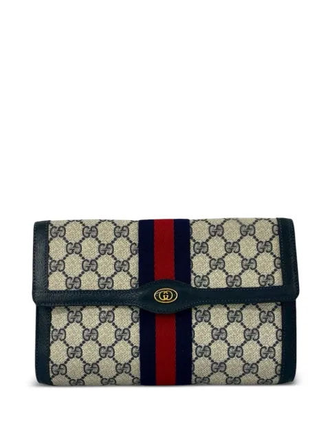 Gucci Pre-Owned 1980-1990 GG Supreme Web clutch bag
