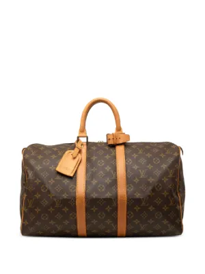 Louis Vuitton モノグラム キーポル ボストンバッグ Louis Vuitton Pre-Owned 1995 モノグラム キーポル 55 ボストンバッグ