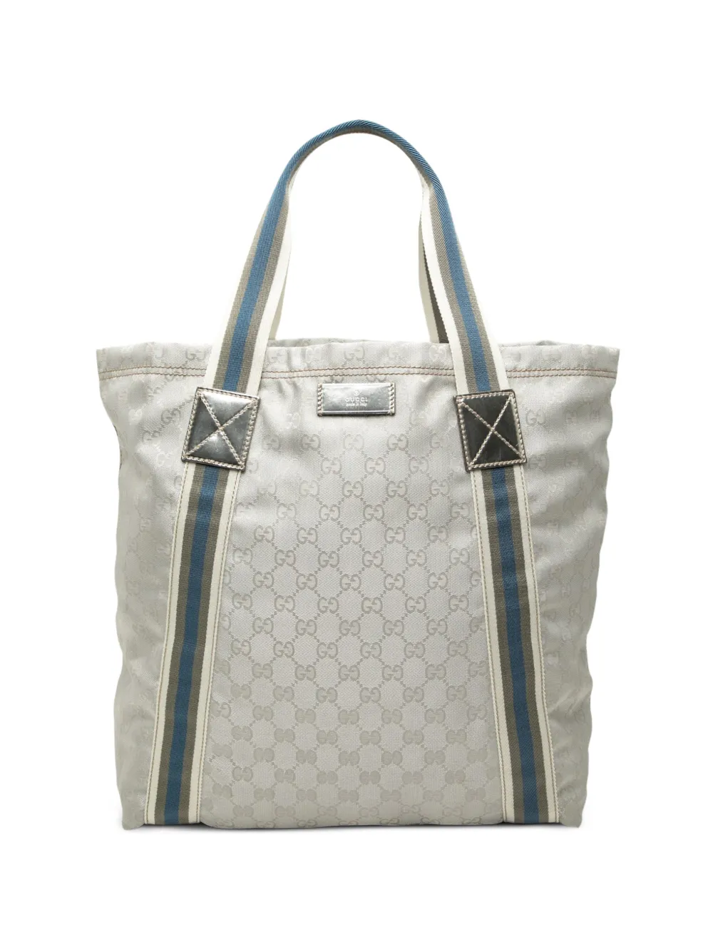 Gucci Pre-Owned 2000-2015 GG Canvas Web tote bag - Grigio