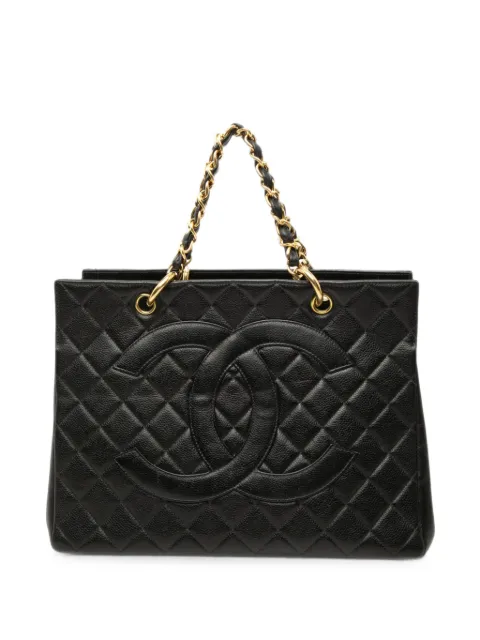 CHANEL Pre-Owned 1996-1997 Grand CC Caviar Timeless Shopping tote bag