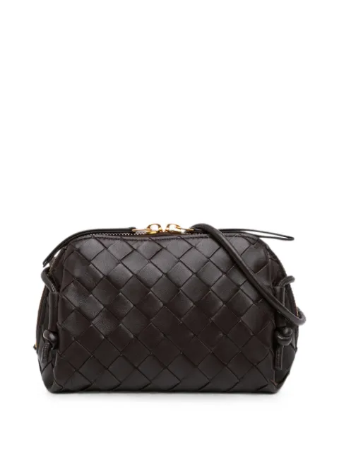 Bottega Veneta Pre-Owned bolsa crossbody Loop Camera Bag mini de piel de cordero en Intrecciato 2012-2026
