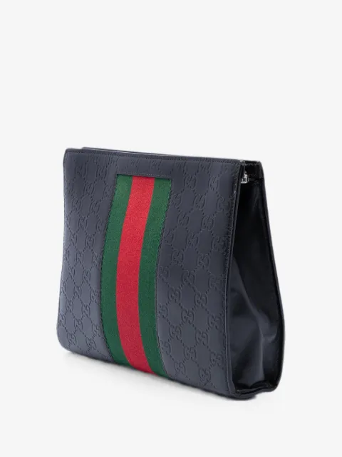 Gucci Pre-Owned 2000-2015 Guccissima Web clutch bag