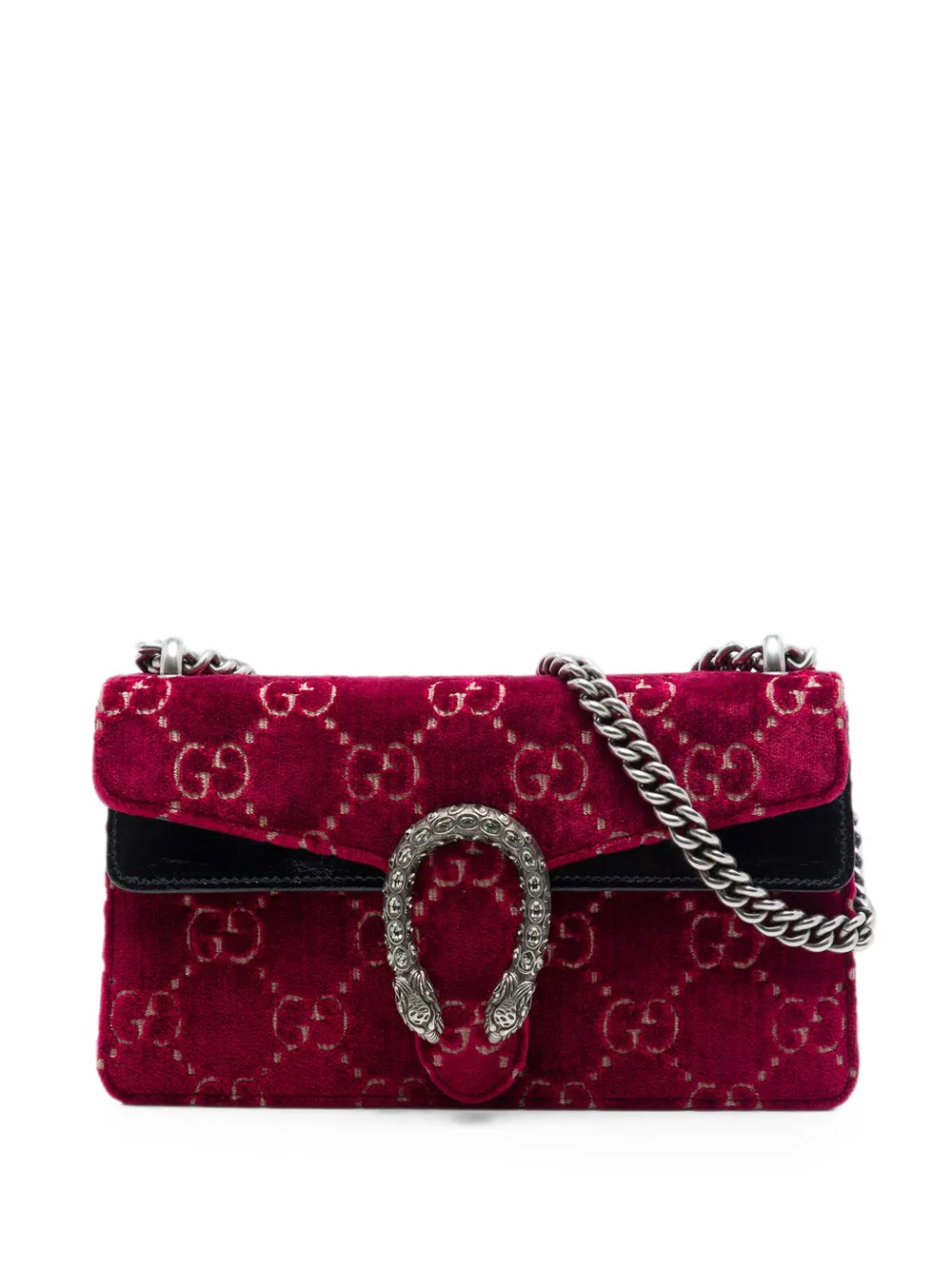 Gucci Pre-Owned 2016-2026 Medium GG Velvet Dionysus crossbody bag - Rot