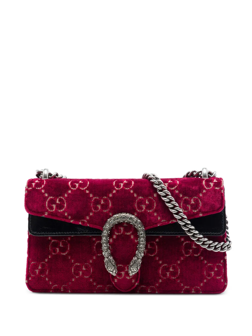 Gucci Pre-Owned 2016-2026 Medium GG Velvet Dionysus crossbody bag - Rosso