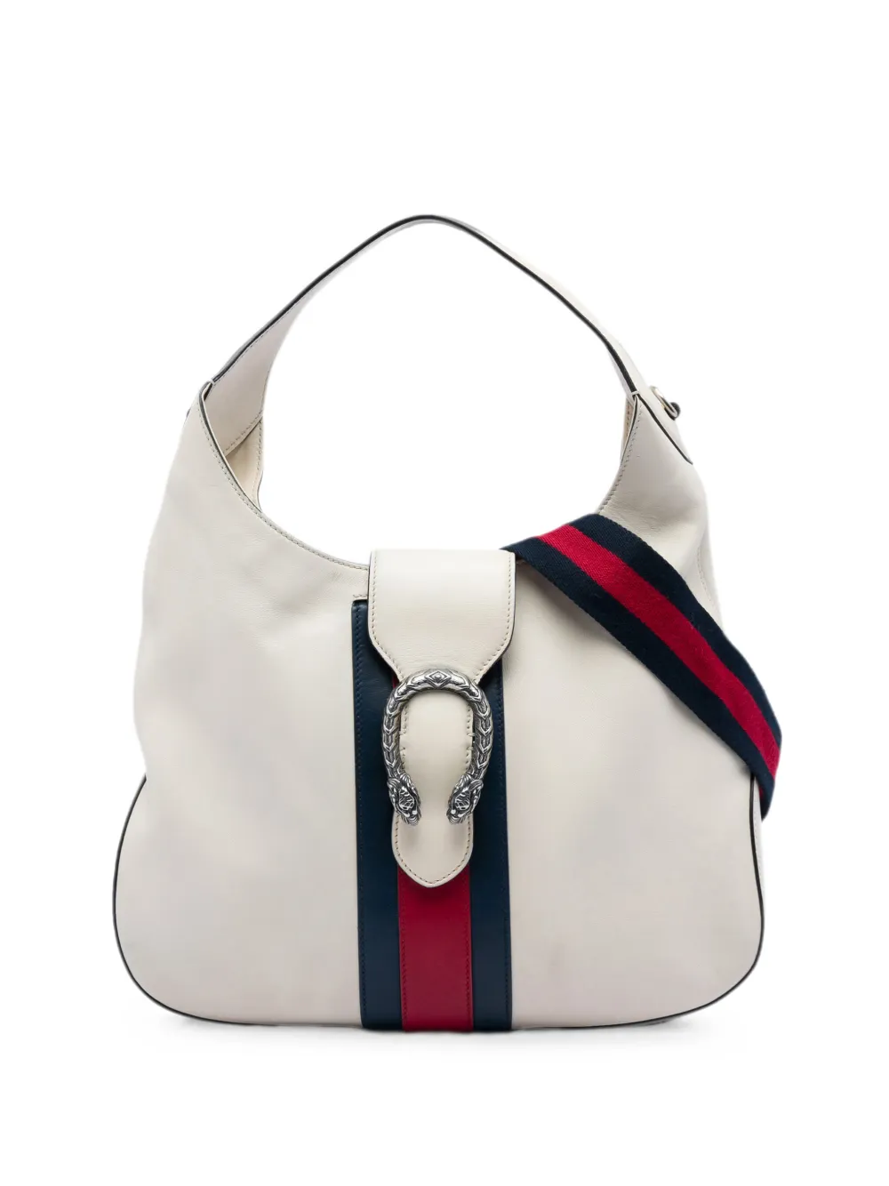 Gucci Pre-Owned 2016-2026 Calfskin Dionysus Web satchel - Weiß