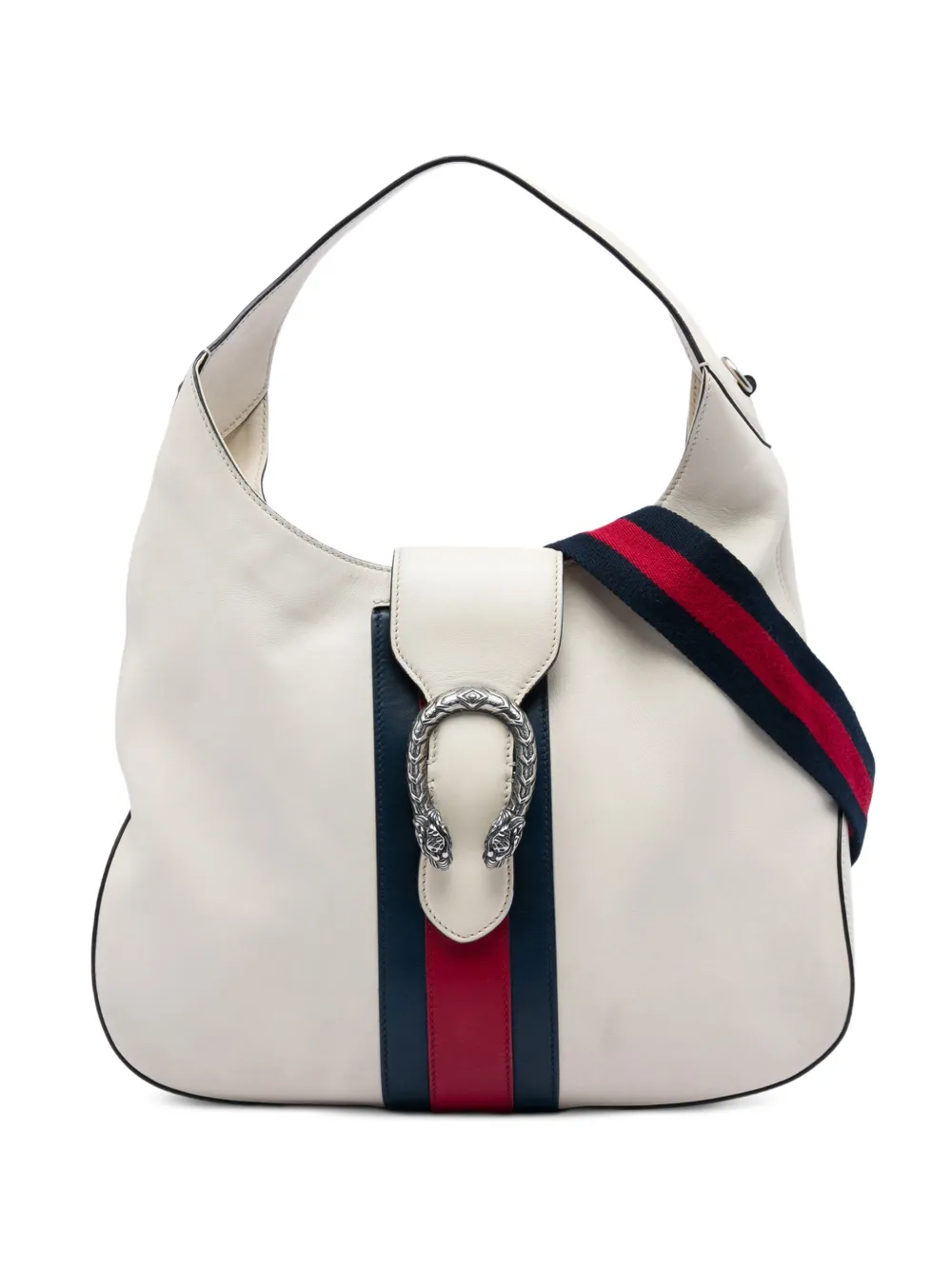 Gucci Pre-Owned 2016-2026 Calfskin Dionysus Web satchel - Bianco
