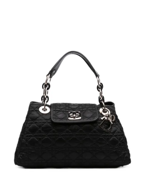 Christian Dior Pre-Owned 2009 Medium Satin Cannage Charming Lock tote bag