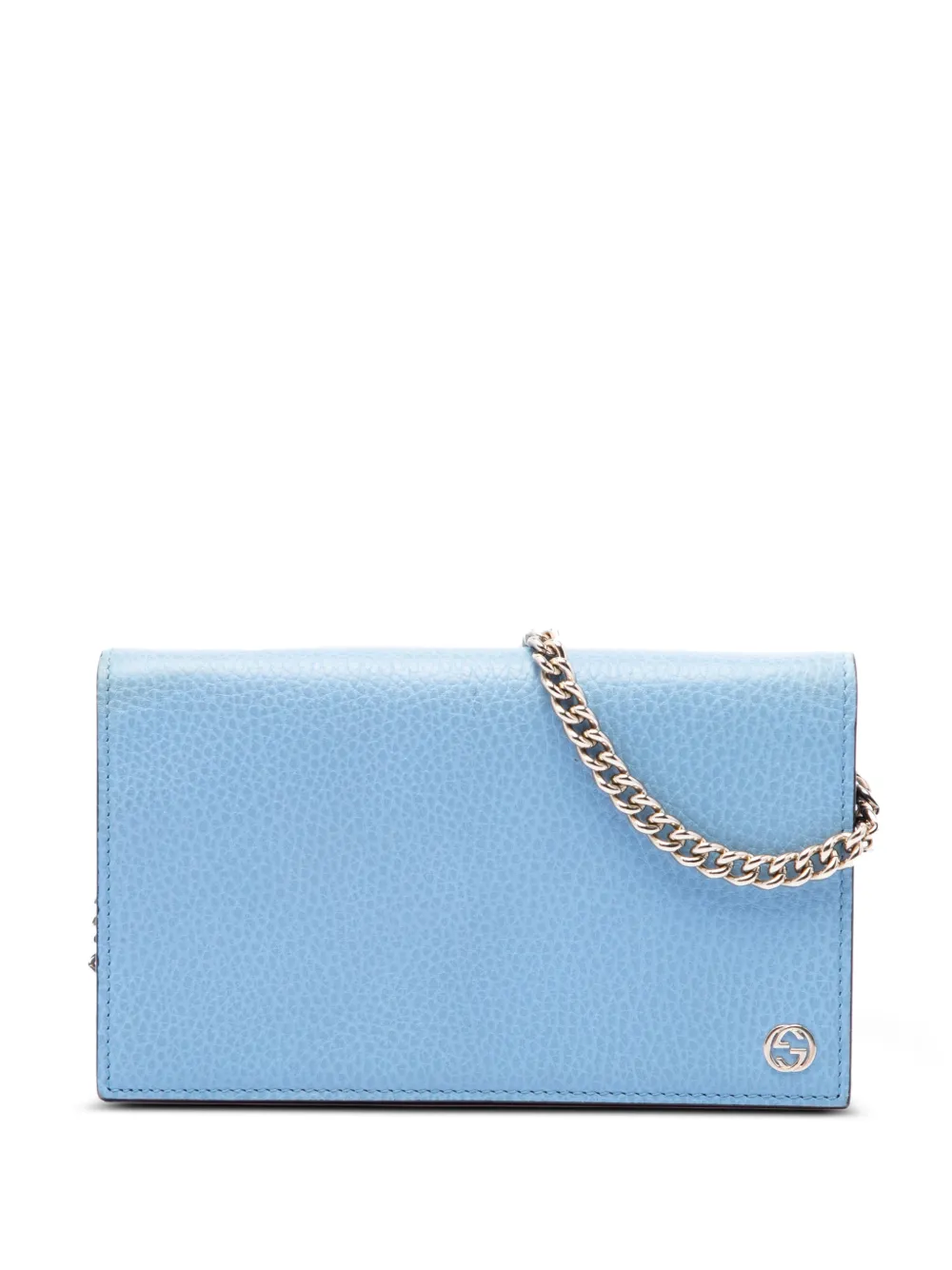 Gucci Pre-Owned 2000-2015 Calfskin Betty Wallet On Chain crossbody bag - Blu