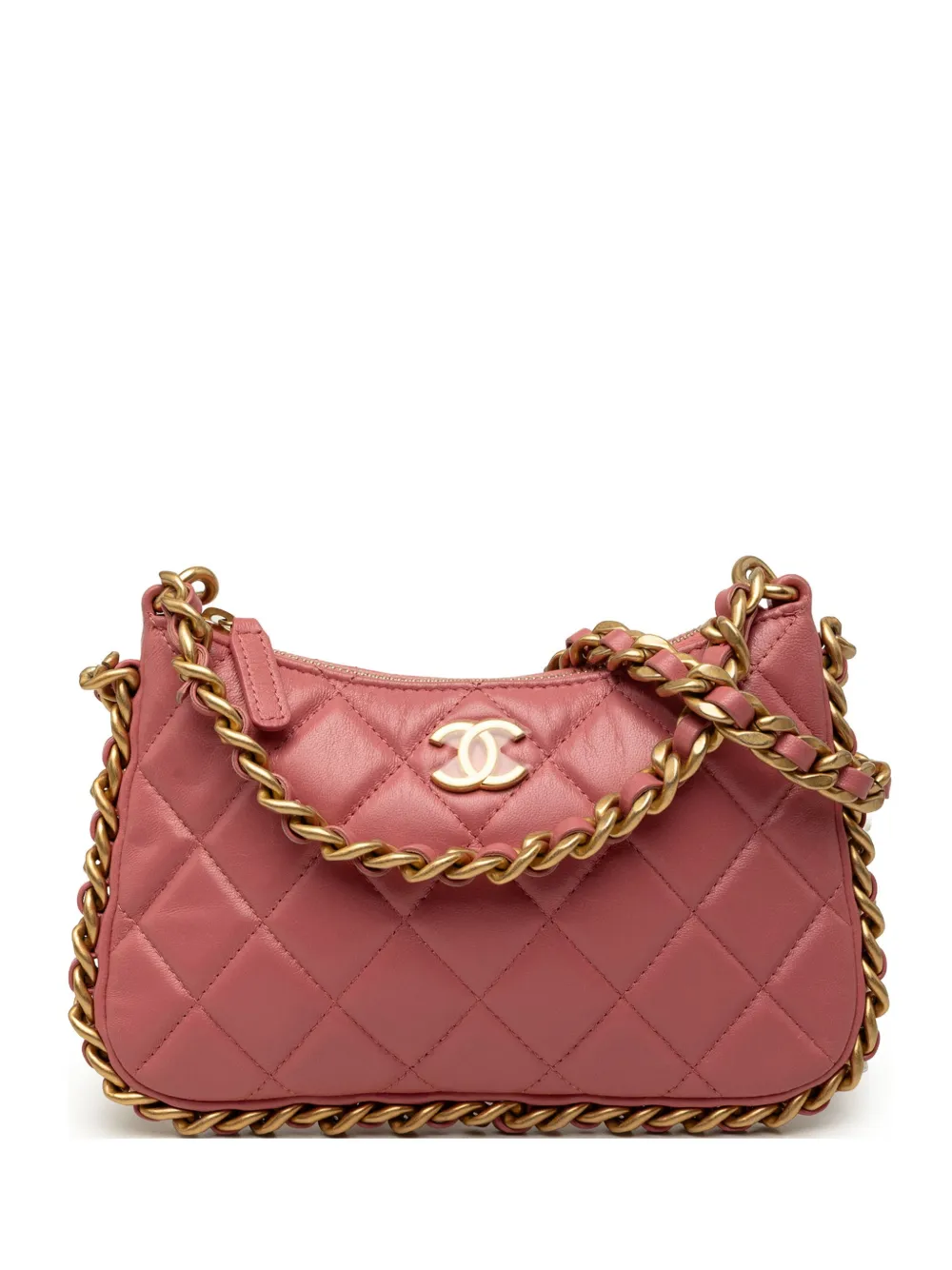 CHANEL Pre-Owned Borsa a tracolla trapuntata CC 2021-2026 - Rosa