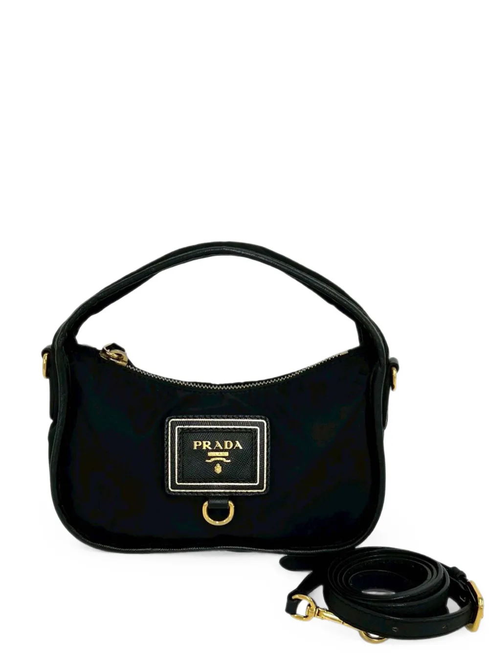 Prada Pre-Owned Borsa a tracolla in tessuto 1990-2000 - Nero
