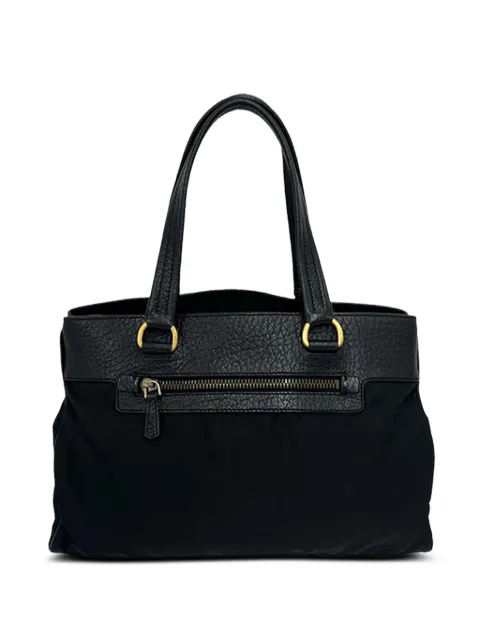 Prada Pre-Owned 2000-2015 Tessuto and Vitello Daino tote bag