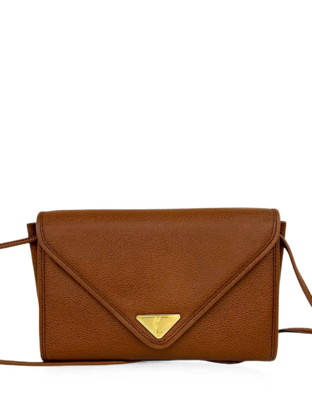 Saint Laurent Pre-Owned 20th Century Leather crossbody bag - Braun