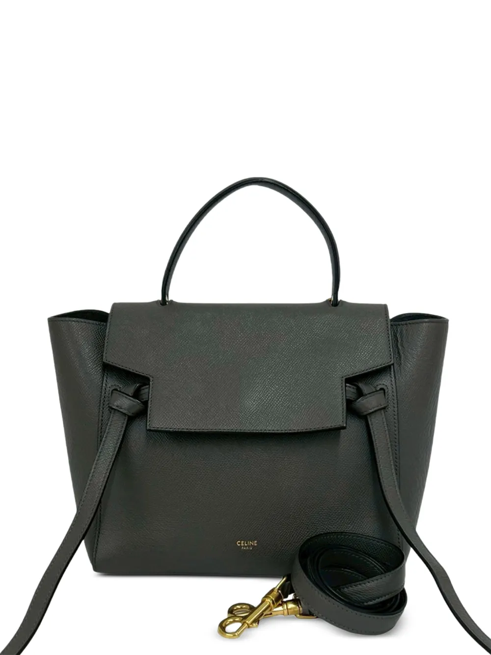 Celine Pre-Owned 2019 Micro Grained Calfskin Belt Bag satchel - Grigio