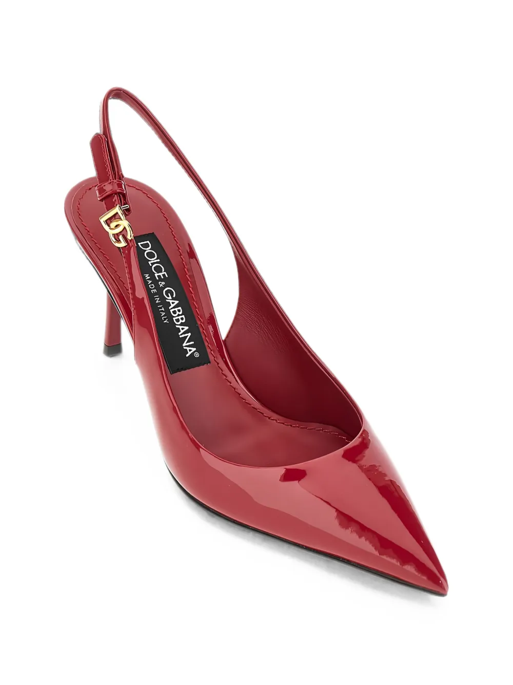 Dolce & Gabbana DG logo slingback pumps Rood
